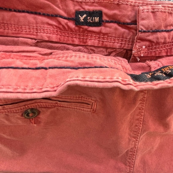 American Eagle Outfitters Red Flat Front Shorts - Picture 7 of 8
